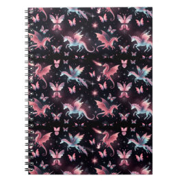 Cuaderno Dragón Mezcla Unicornio Rosa