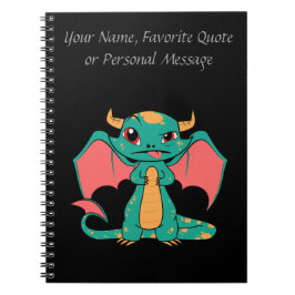 Cuaderno Dragón mítico con alas