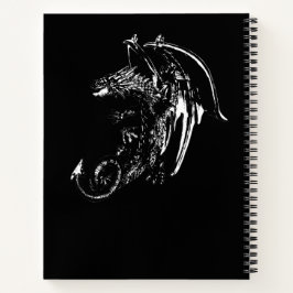 Cuaderno Dragón mítico feroz Estética del cielo nocturno có