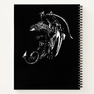 Cuaderno Dragón mítico feroz Estética del cielo nocturno có