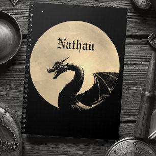 Cuaderno Dragón mítico personalizado