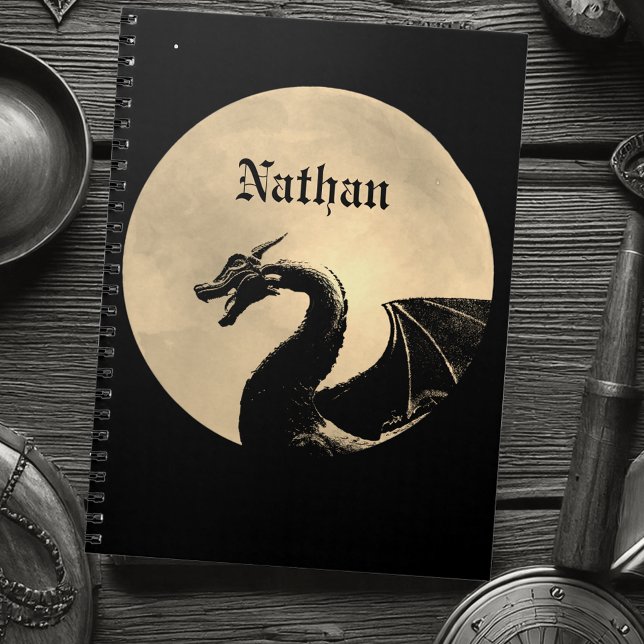 Cuaderno Dragón mítico personalizado (Subido por el creador)