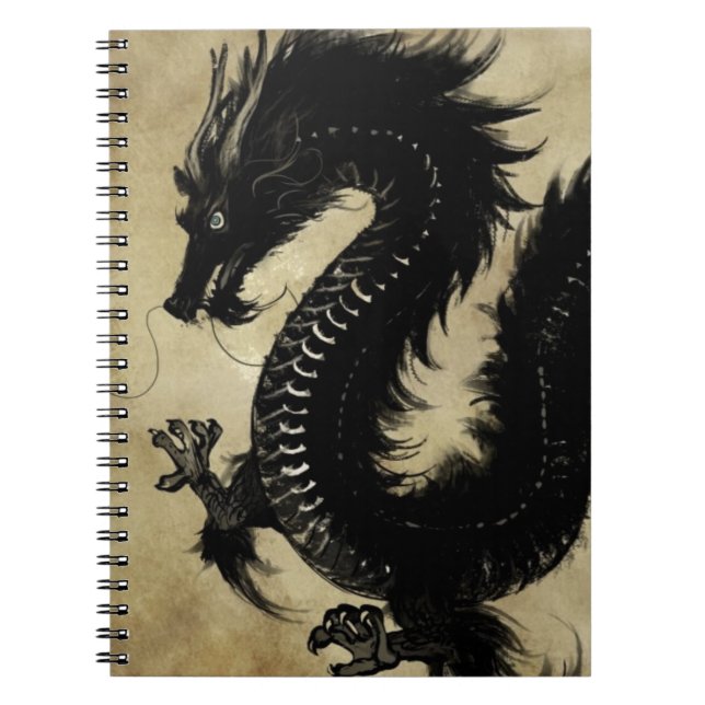 Cuaderno Dragón negro (Frente)