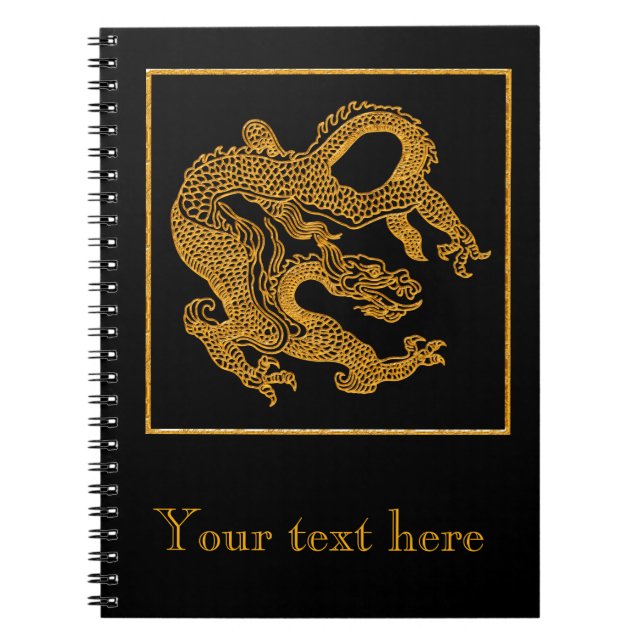 Cuaderno Dragón oriental de oro 01 (Frente)