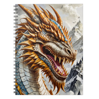 Cuaderno Dragón real dorado