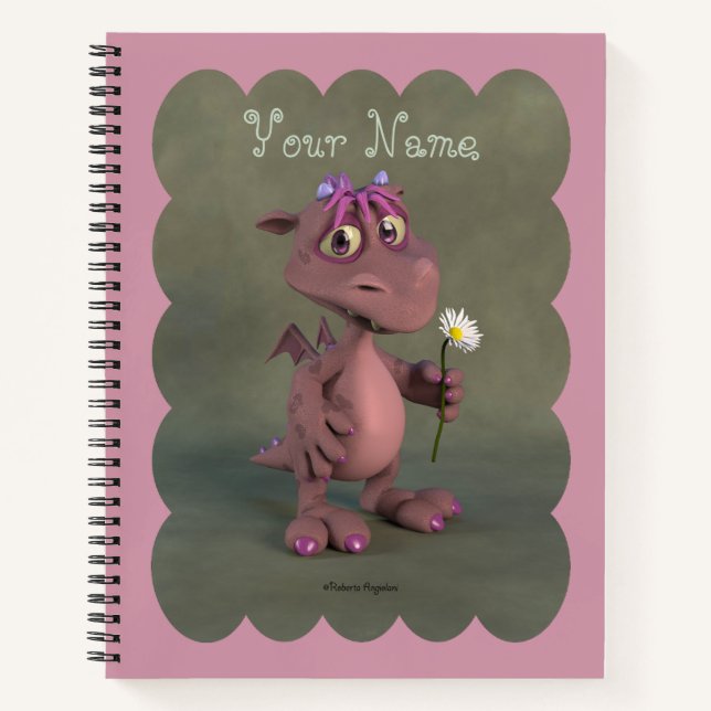 Cuaderno Dragón rosa (Anverso)