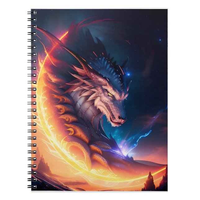 Cuaderno Dragon Scape Fire Night (Frente)