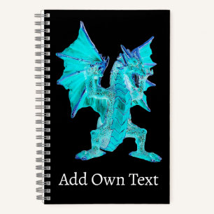 Cuaderno Dragón Serpiente Fantasía Niebla Ártica Agua Lumin