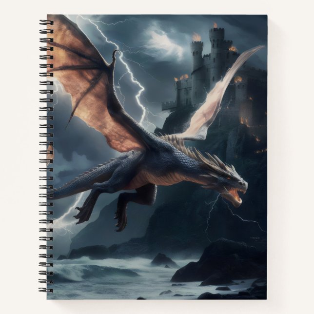Cuaderno Dragón sobre el castillo. (Anverso)