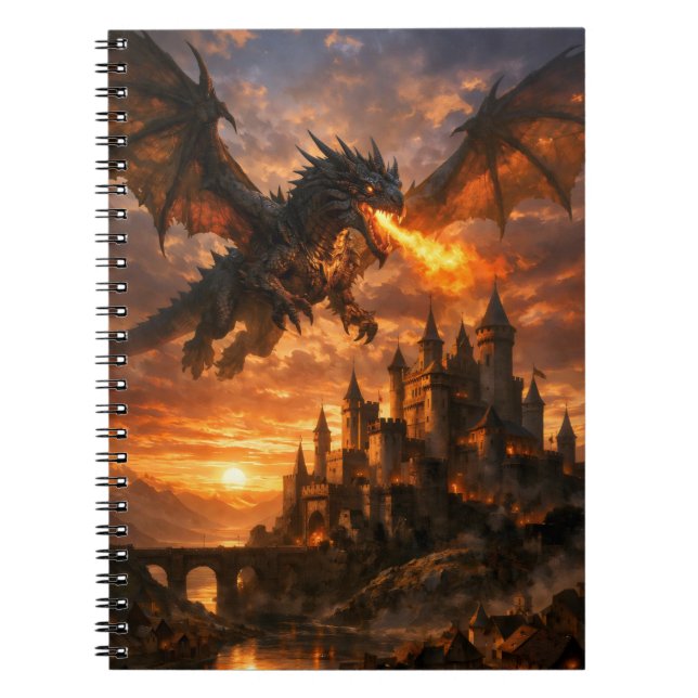 Cuaderno Dragón sobre el Castillo Duskfall (Frente)