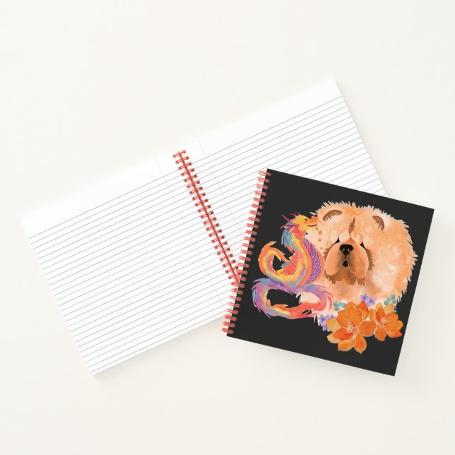 Cuaderno DRAGON-TALEZ CHOW año del dragón (Interior)
