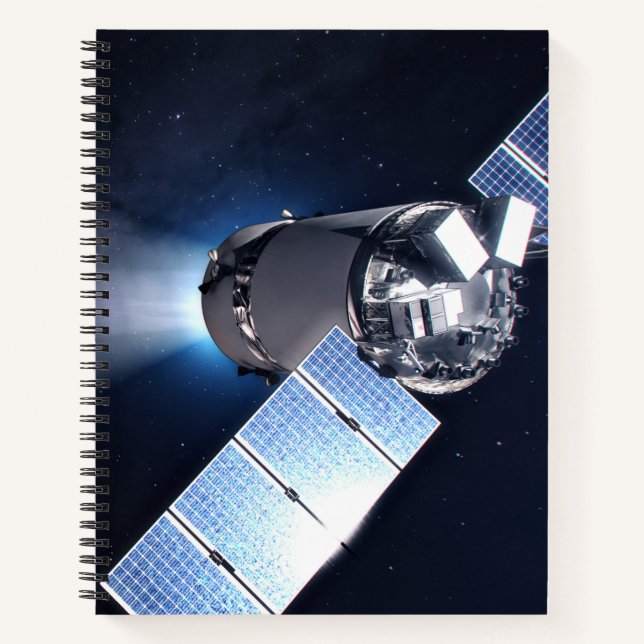 Cuaderno Dragon Xl Spacecraft Con Planeta Tierra A Distanci (Anverso)