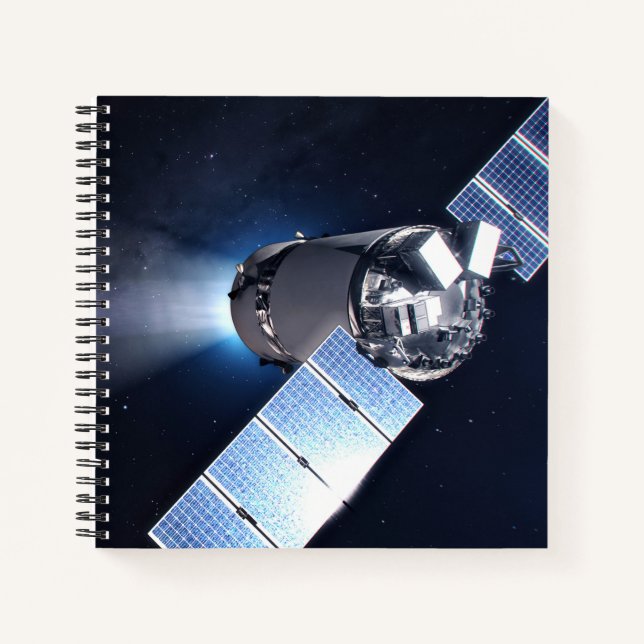 Cuaderno Dragon Xl Spacecraft Con Planeta Tierra A Distanci (Anverso)