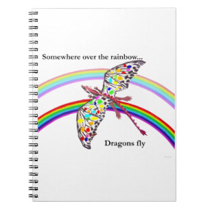 Cuaderno Dragón y arco iris