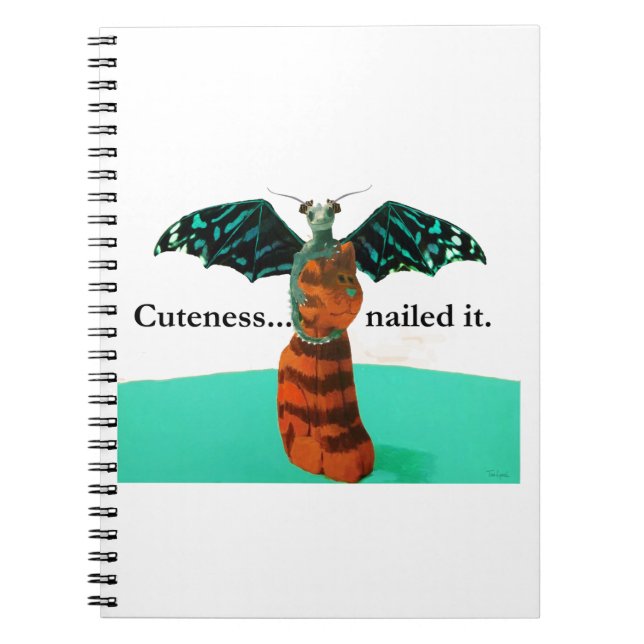 Cuaderno Dragón y gato de madera (Frente)