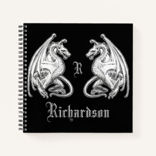 Cuaderno Dragones alados personalizados