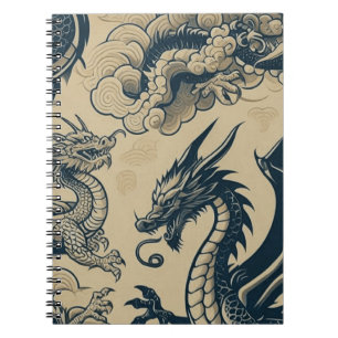 Cuaderno Dragones anticuados de fantasía