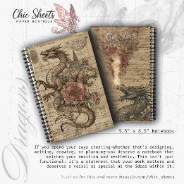 Cuaderno Dragones e Imaginería Medieval 5.5"x8.5" Deluxe