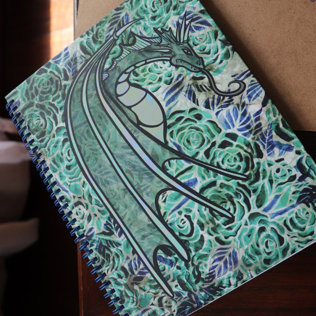 Cuaderno Dragones Rosas Green Nature Dragons Resumen Rosa (Subido por el creador)