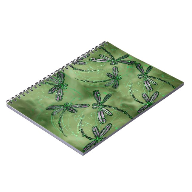 Cuaderno Dragonflies alga púrpura (Lado Izquierdo)