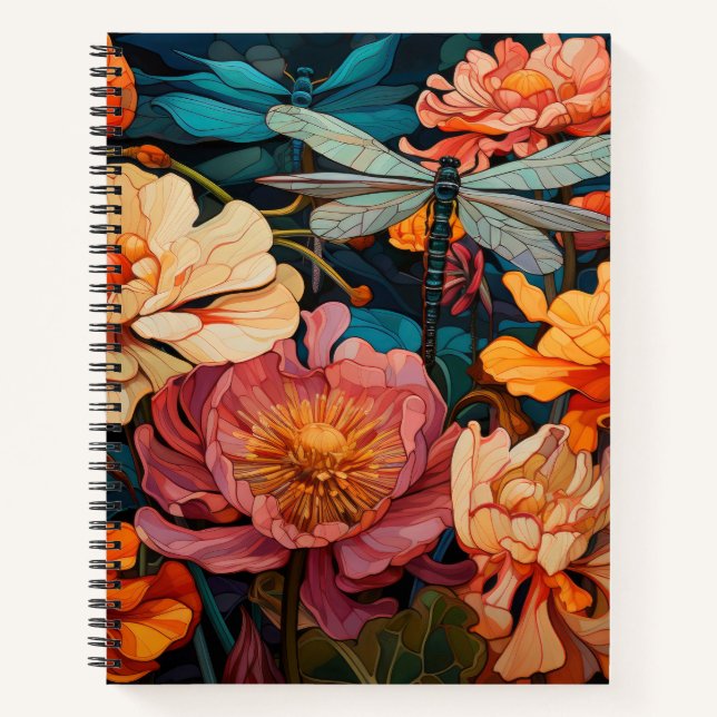 Cuaderno Dragonflies Flower (Anverso)