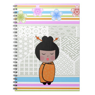Cuaderno dragonflies kokeshi