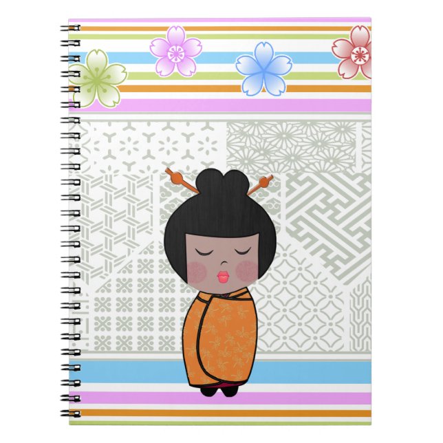 Cuaderno dragonflies kokeshi (Frente)