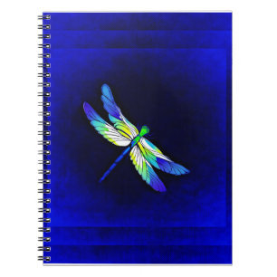 Cuaderno Dragonfly Electric Blue - Personaliza con un nombr