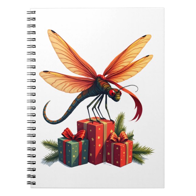Cuaderno Dragonfly envuelto en regalo (Frente)