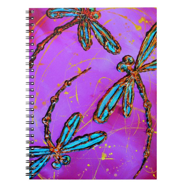 Cuaderno Dragonfly Flit Electric Pink (Frente)
