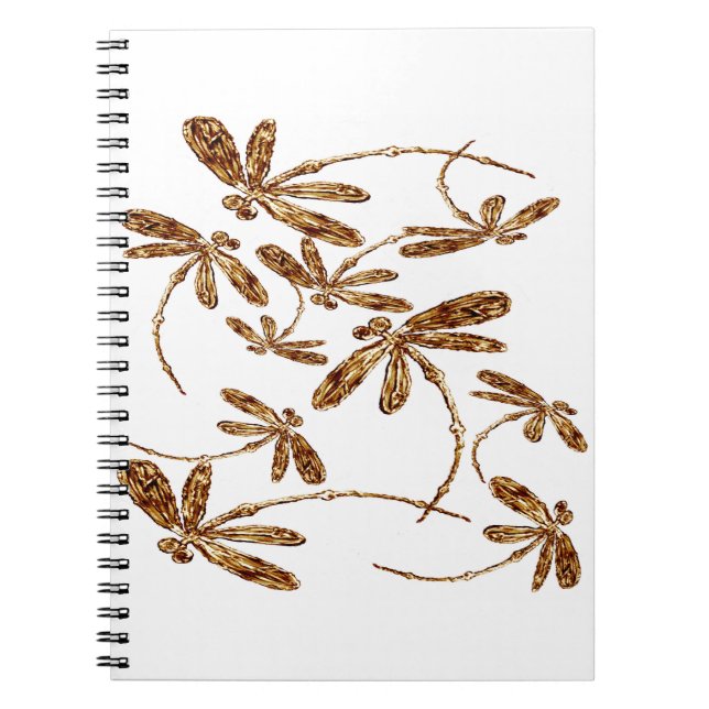 Cuaderno Dragonfly Frenzy Gold (Frente)