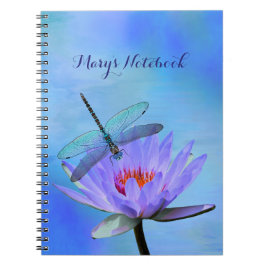 Cuaderno Dragonfly on Water Lily Notebook