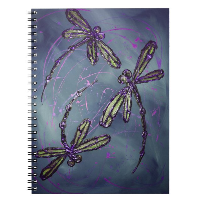Cuaderno Dragonfly Purple Night Flit (Frente)