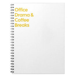 Cuaderno Drama de oficina y brechas de café