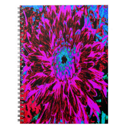 Cuaderno Dramática Crimson Red, Purple y Black Dahlia