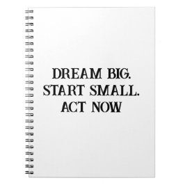 Cuaderno Dream and Act Women's Motivational Notebook