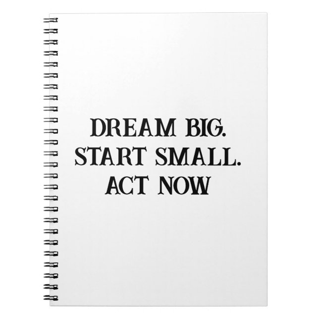 Cuaderno Dream and Act Women's Motivational Notebook (Frente)