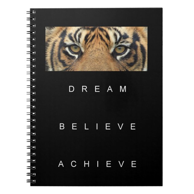 Cuaderno Dream Believe Achive Motivational Inspirador (Frente)