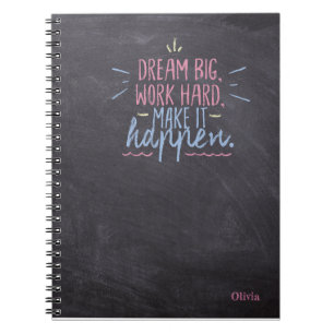 Cuaderno Dream Big Chalkboard