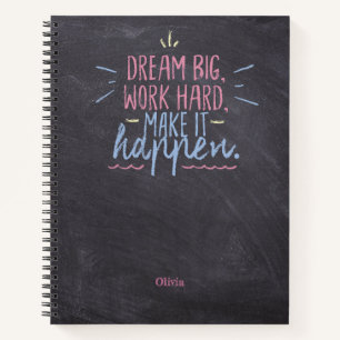 Cuaderno Dream Big Chalkboard