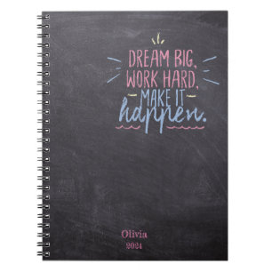 Cuaderno Dream Big Chalkboard