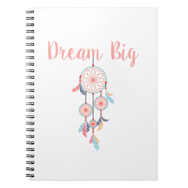 Cuaderno Dream-Big-Dreamcatcher-peach (Frente)