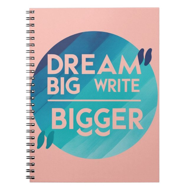 Cuaderno Dream Big Write Opción 2 (Frente)