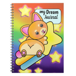Cuaderno Dream Journal con Happy Corgi en Shooting Star