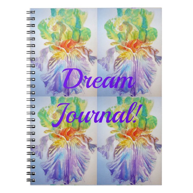 Cuaderno Dream Journal Iris Pattern Florales Flora (Frente)