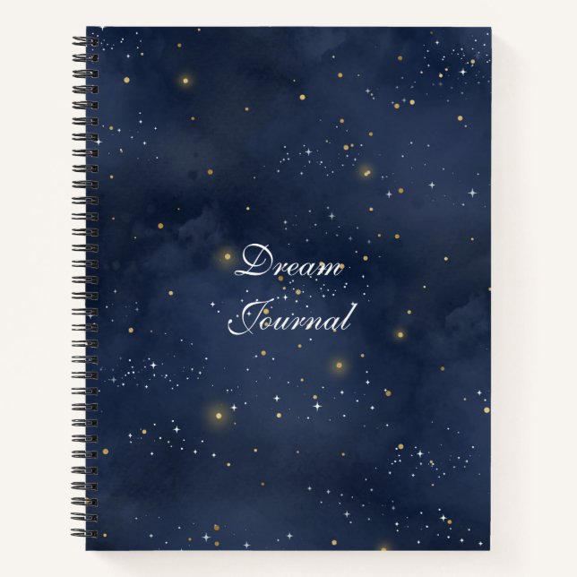 Cuaderno Dream Journal - Noche estelar moderna (Anverso)