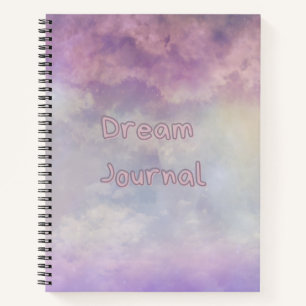 Cuaderno Dream Journal - Nubes celestiales rosas y moradas
