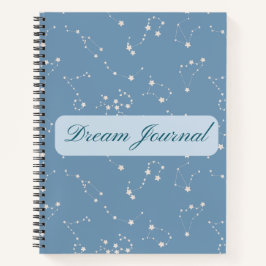 Cuaderno Dream Journal - Patrón de constelación de zodiaco
