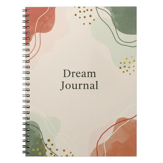 Cuaderno Dream Journal - Resumen de Pastel (Frente)