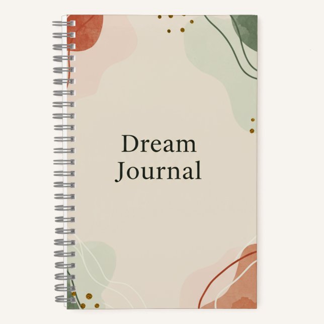 Cuaderno Dream Journal - Resumen de Pastel (Anverso)